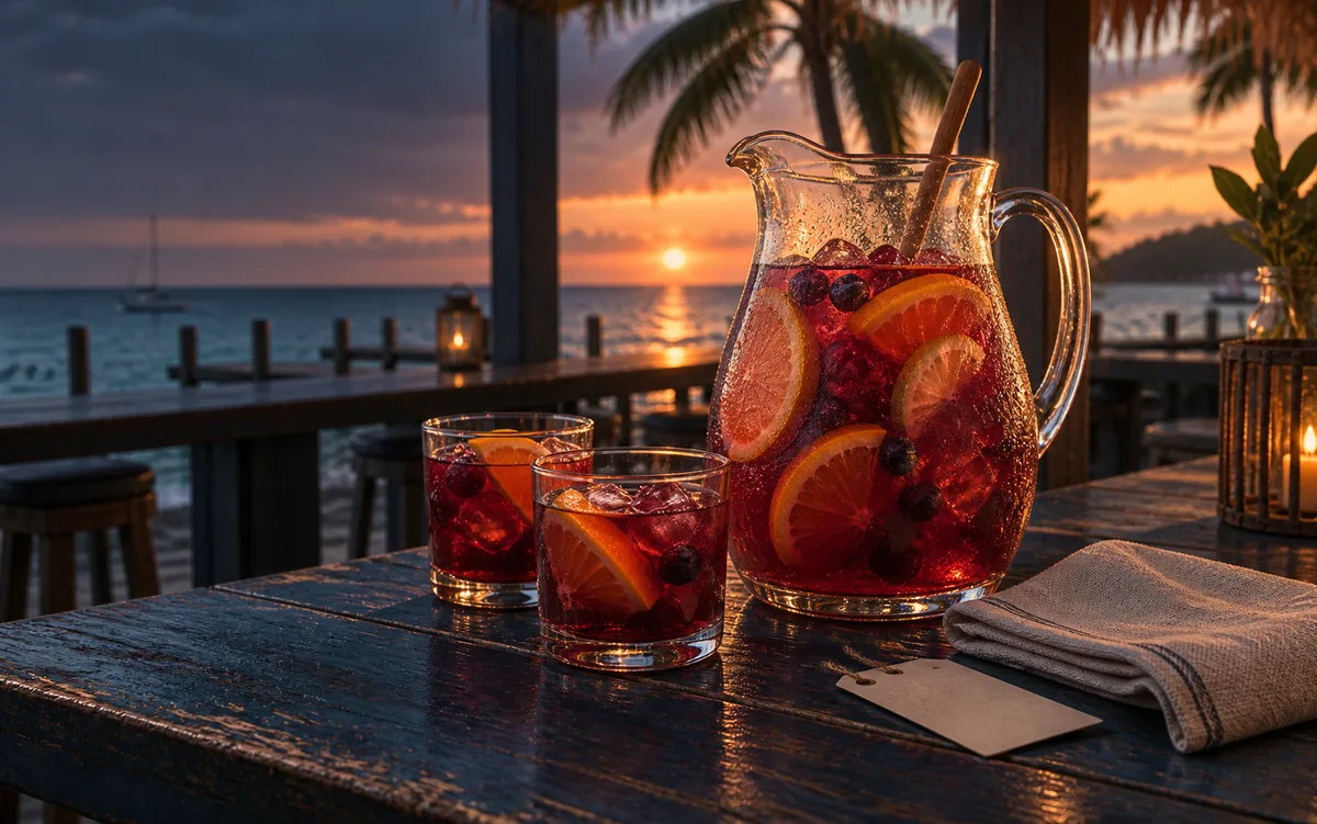 Illustrative editorial study of Lori’s sangria